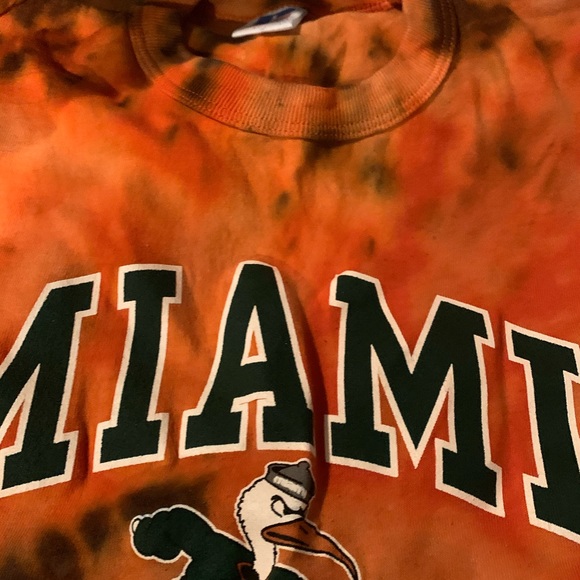NWT Miami hurricanes tie dye short sleeve t shirt - Picture 14 of 16
